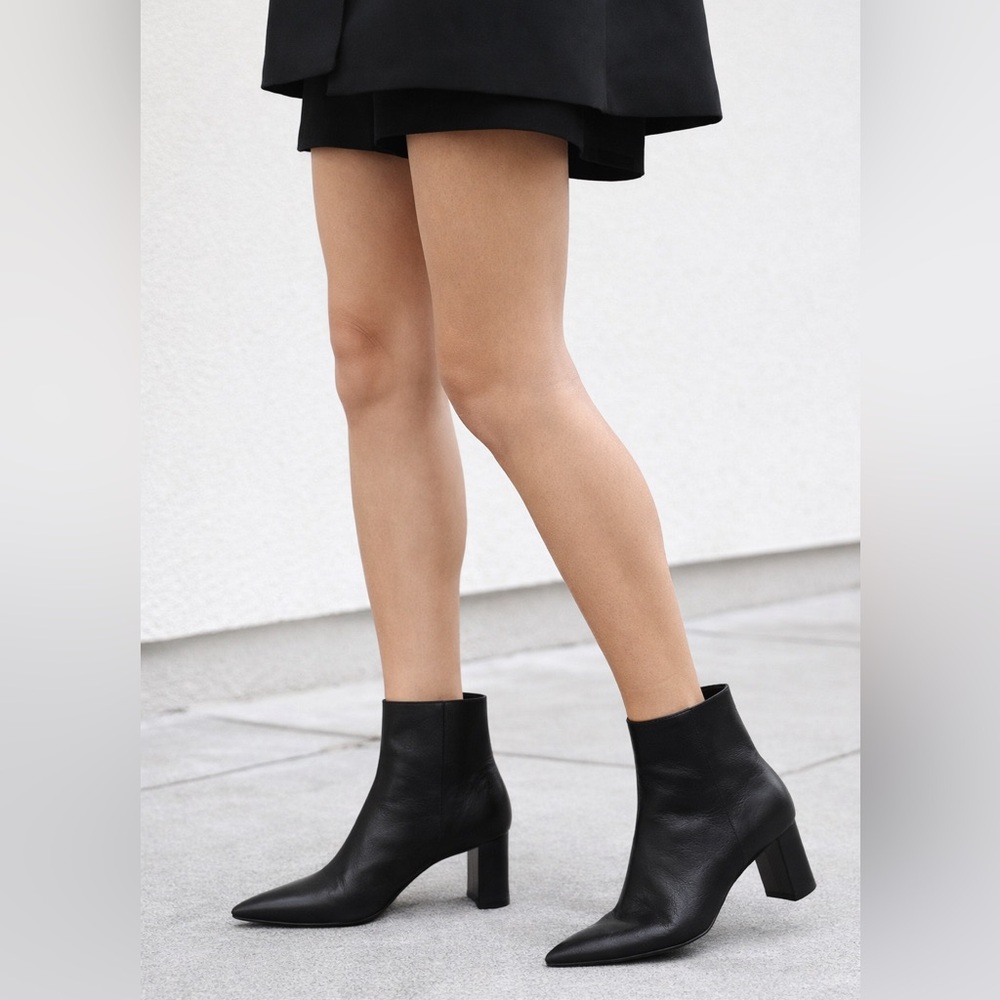 NIB Rag & Bone Black Leather Viva Ankle Boots Size 8
